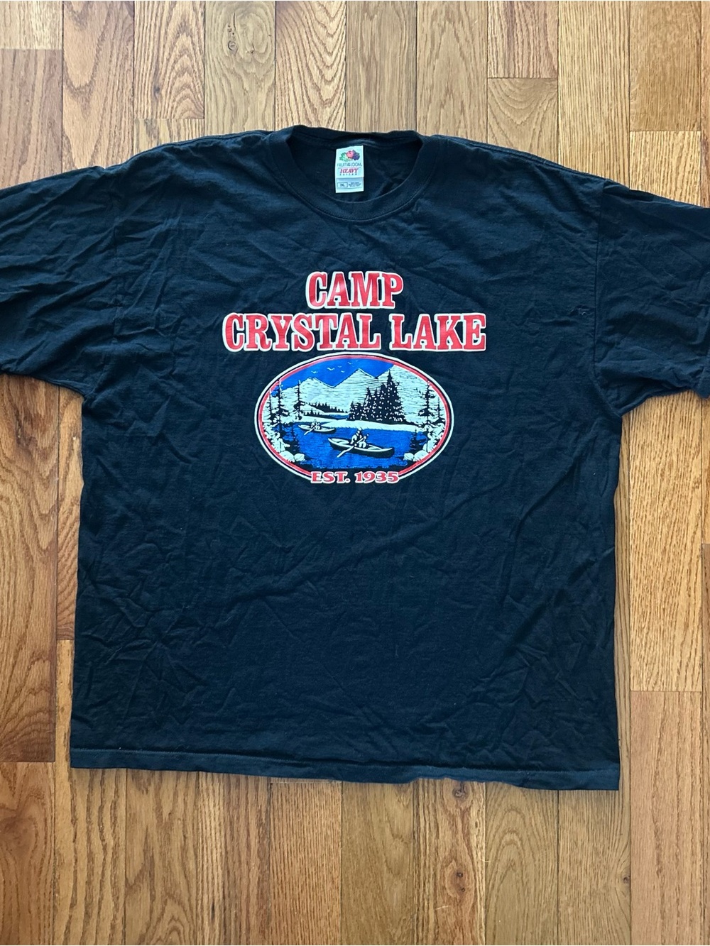 Camp Crystal Lake Camp Counselor Friday The 13th Vintage T-Shirt Size 2XL